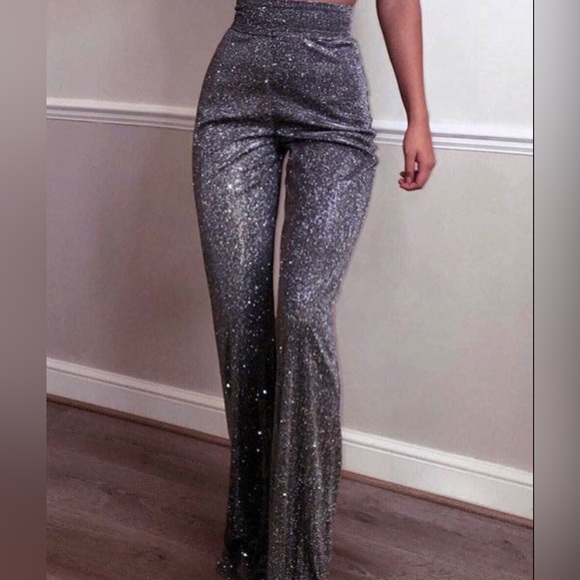Sold Out
Sequin High Waist Wide Leg Pant - Picture 1 of 4
